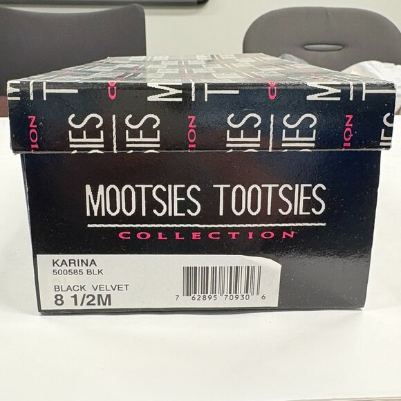 Mootsies Tootsies Collection Karina Black Heel Women 8.5 M Open Back Closed Toe - Picture 6 of 9